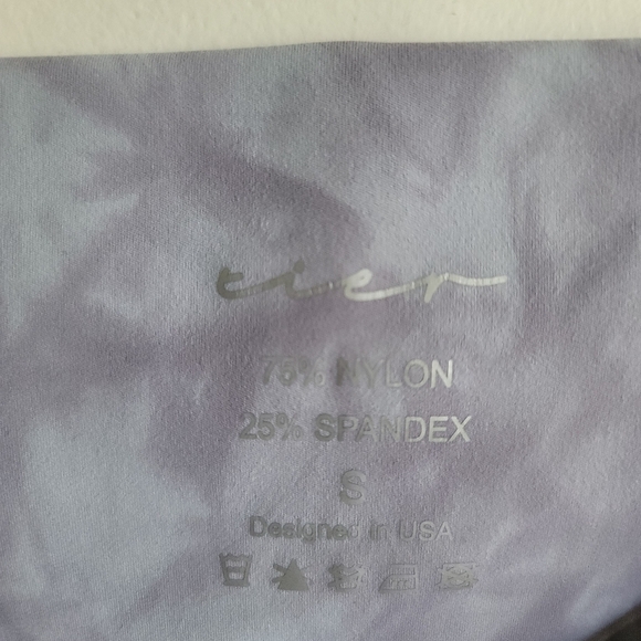 Tier Activewear, Vital Biker Short, Heather (tie dye purple),‎ Size Small - Picture 10 of 10